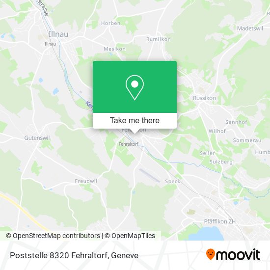 Poststelle 8320 Fehraltorf map