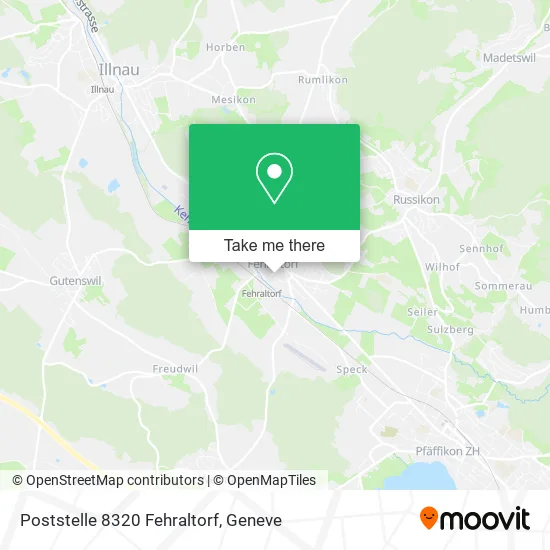 Poststelle 8320 Fehraltorf map