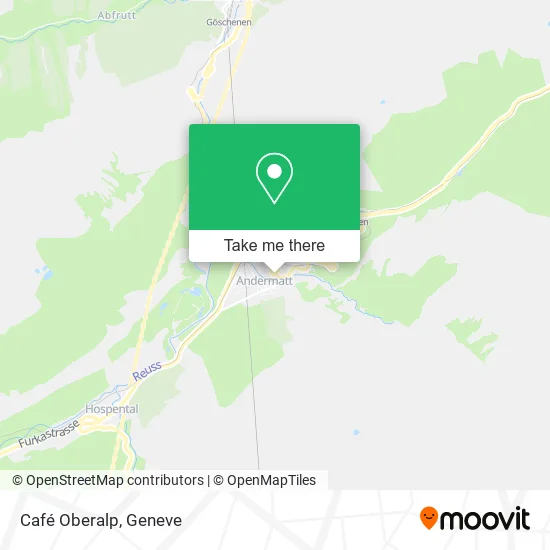 Café Oberalp map
