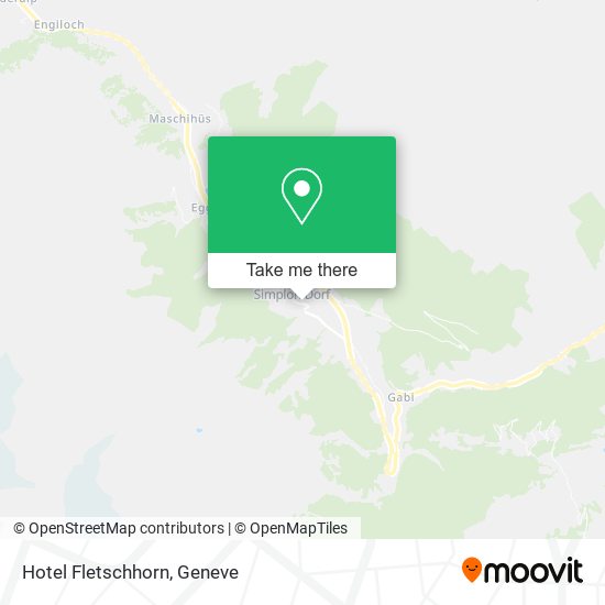Hotel Fletschhorn map