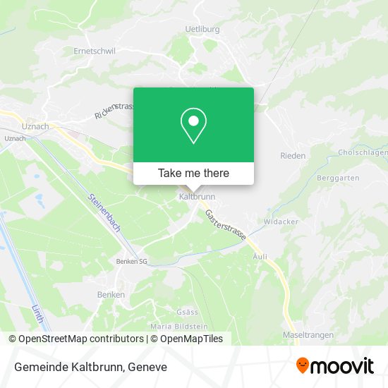 Gemeinde Kaltbrunn map