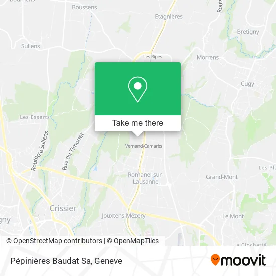 Pépinières Baudat Sa map