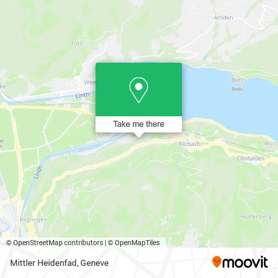 Mittler Heidenfad map