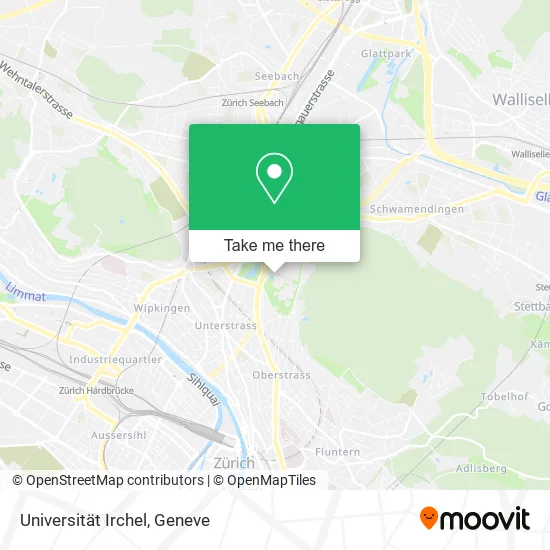 Universität Irchel map