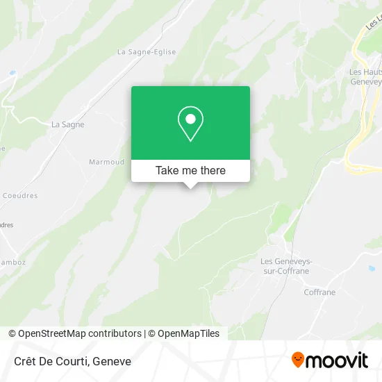 Crêt De Courti map