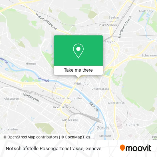 Notschlafstelle Rosengartenstrasse map