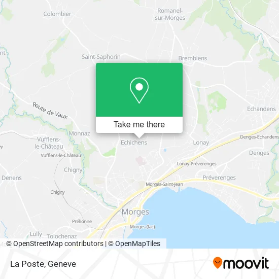 La Poste map