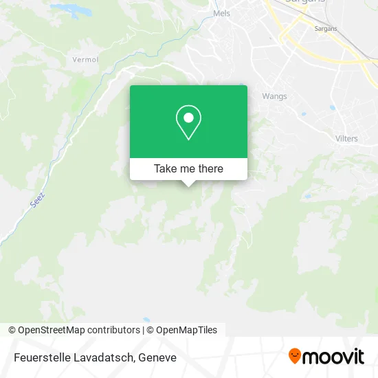 Feuerstelle Lavadatsch map