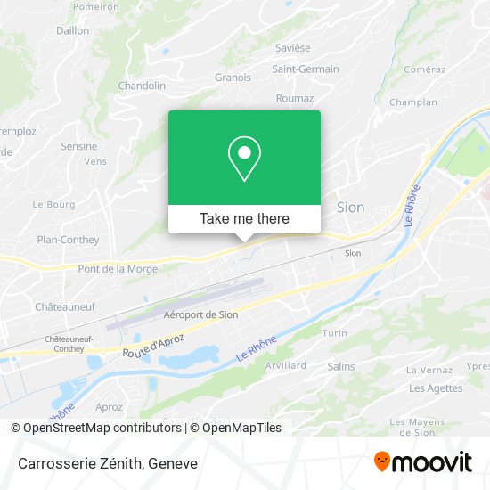 Carrosserie Zénith map