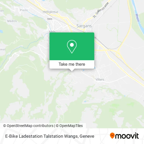 E-Bike Ladestation Talstation Wangs map