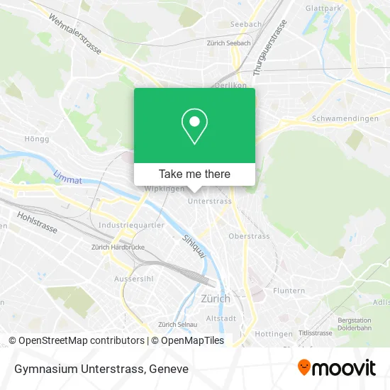 Gymnasium Unterstrass map