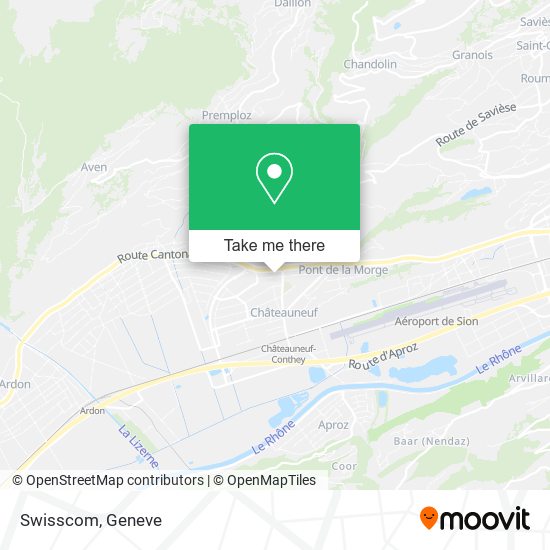 Swisscom map