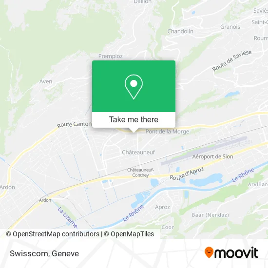 Swisscom map