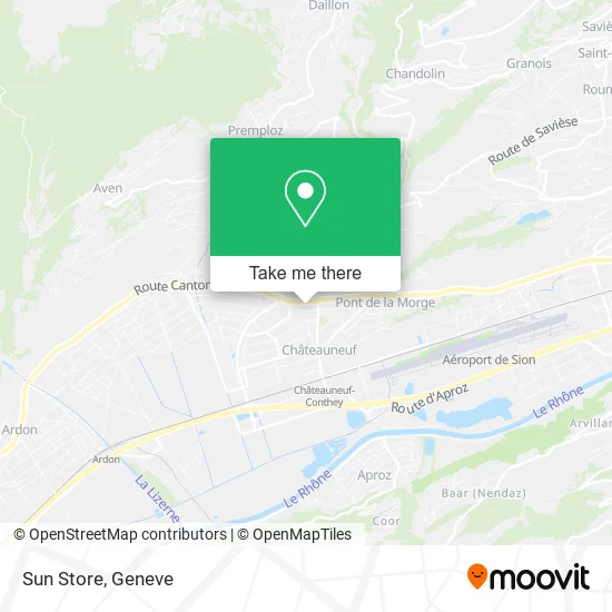 Sun Store map