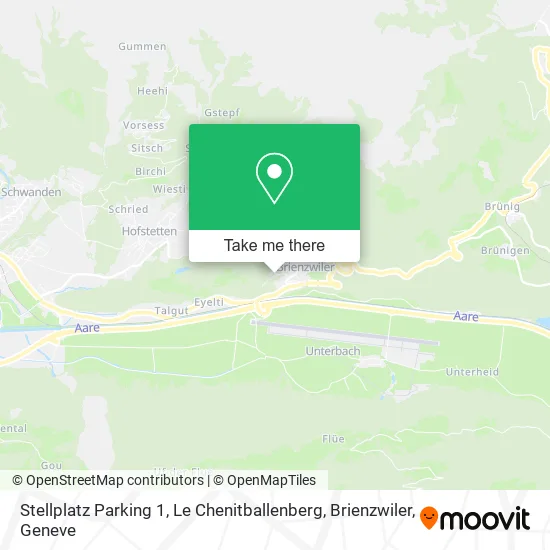 Stellplatz Parking 1, Le Chenitballenberg, Brienzwiler map