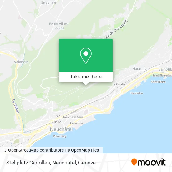 Stellplatz Cadolles, Neuchâtel map