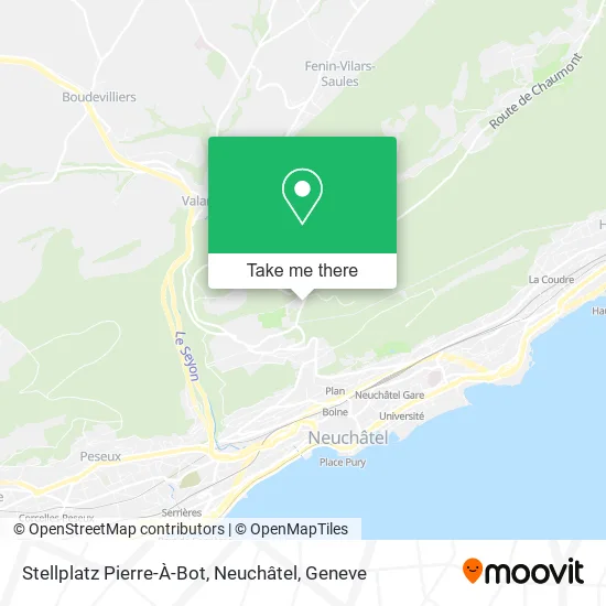 Stellplatz Pierre-À-Bot, Neuchâtel map