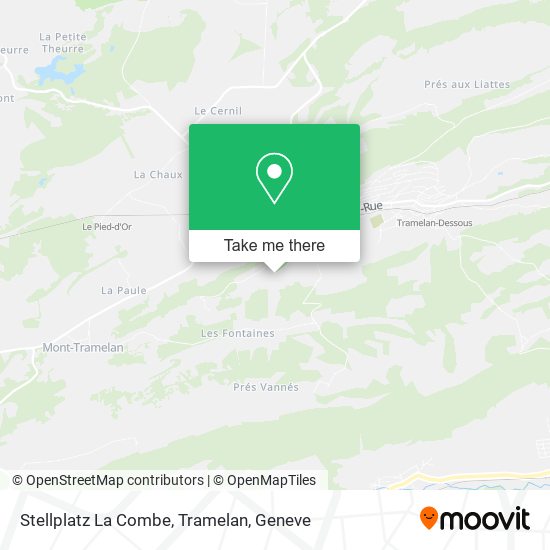 Stellplatz La Combe, Tramelan map