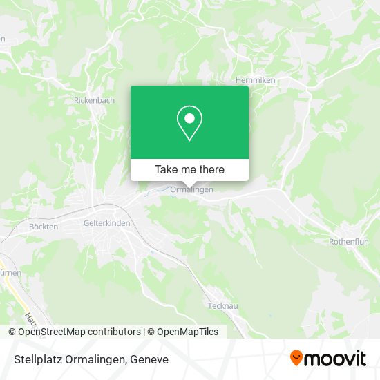 Stellplatz Ormalingen map