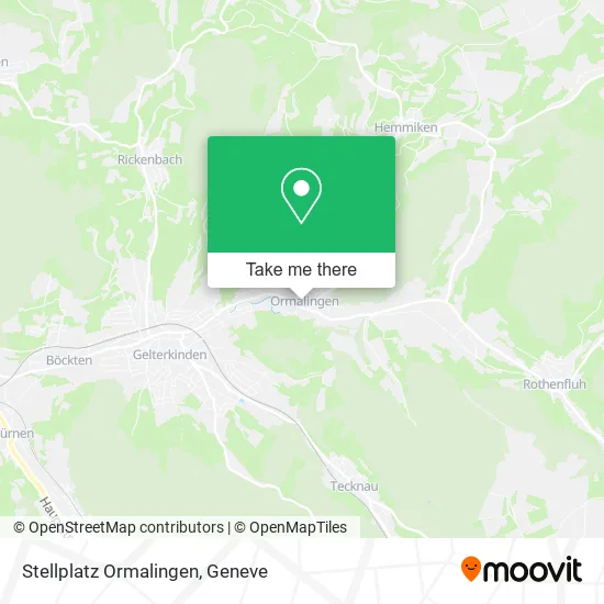 Stellplatz Ormalingen map