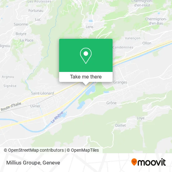 Millius Groupe map