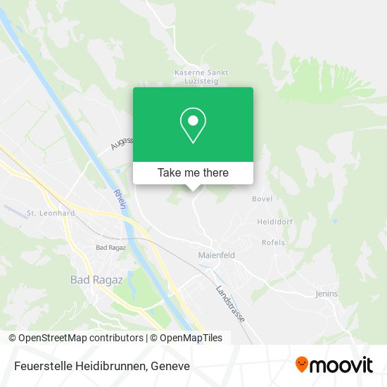 Feuerstelle Heidibrunnen map