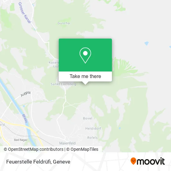 Feuerstelle Feldrüfi map