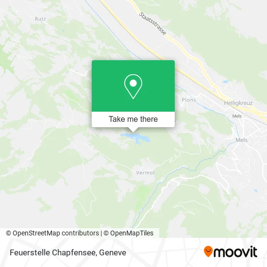 Feuerstelle Chapfensee map