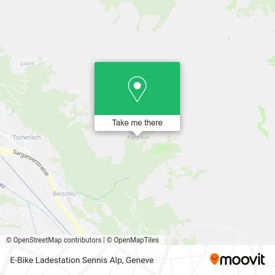 E-Bike Ladestation Sennis Alp map