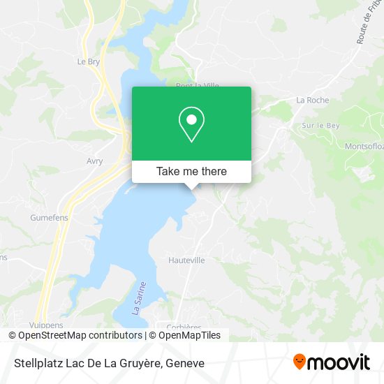 Stellplatz Lac De La Gruyère map
