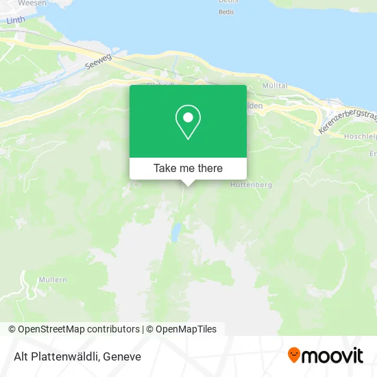 Alt Plattenwäldli map