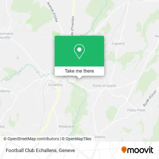 Football Club Echallens map