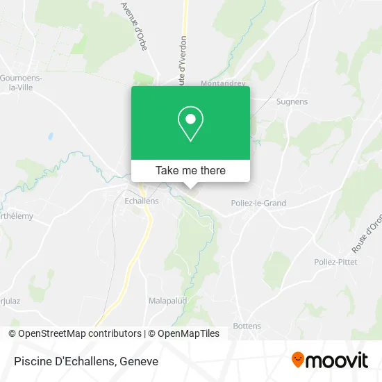 Piscine D'Echallens map
