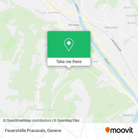 Feuerstelle Pracavals map