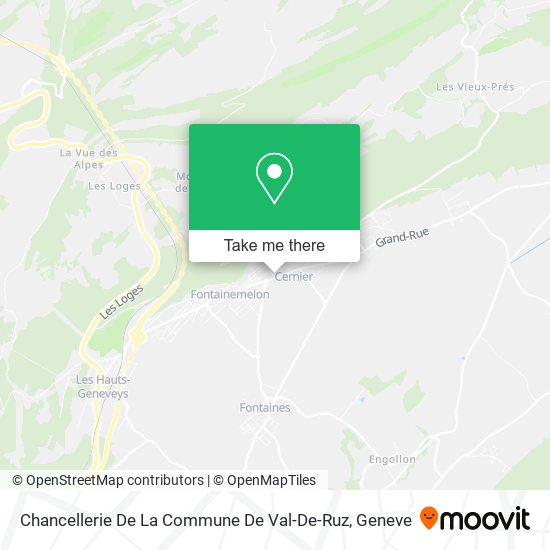 Chancellerie De La Commune De Val-De-Ruz map