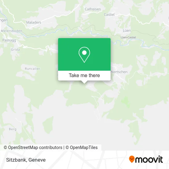 Sitzbank map
