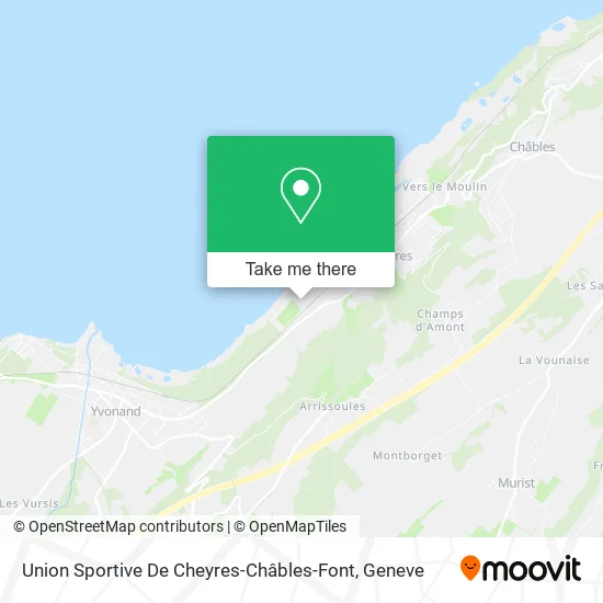 Union Sportive De Cheyres-Châbles-Font map