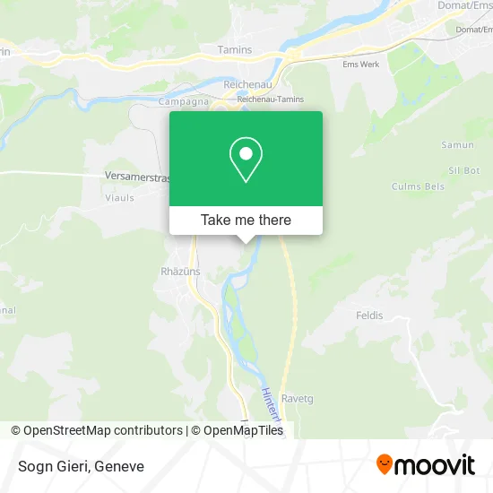 Sogn Gieri map