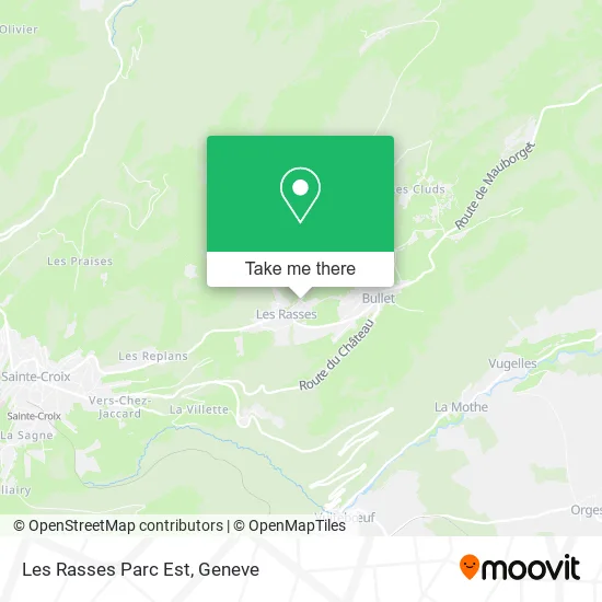 Les Rasses Parc Est map