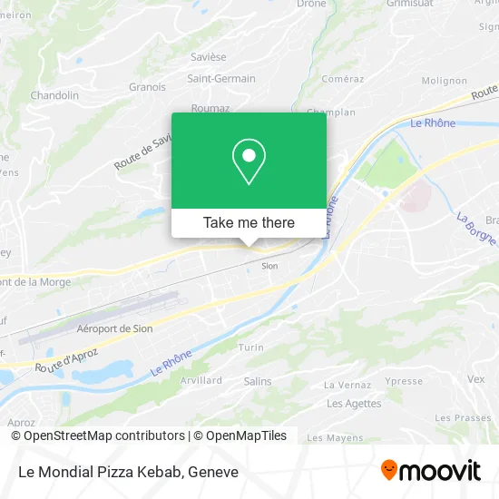Le Mondial Pizza Kebab map