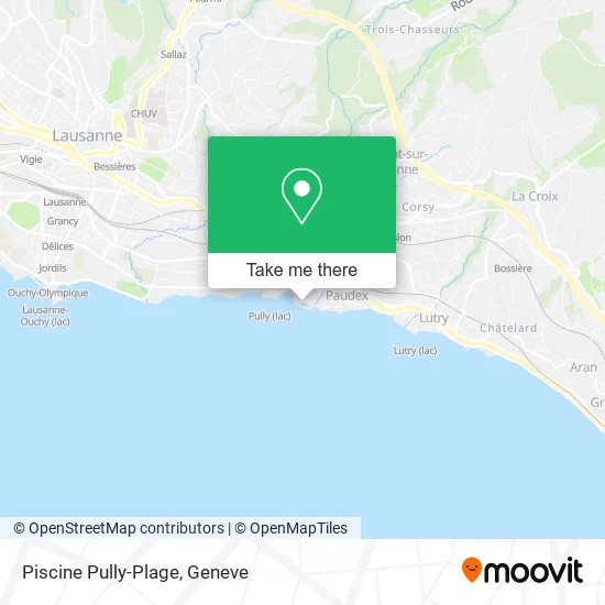 Piscine Pully-Plage map