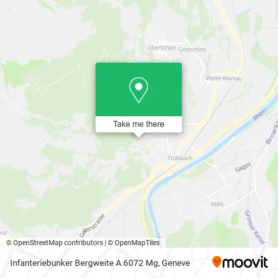 Infanteriebunker Bergweite A 6072 Mg map