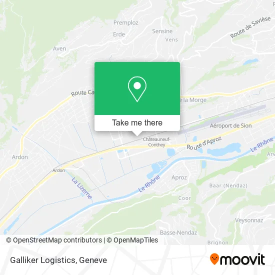 Galliker Logistics map