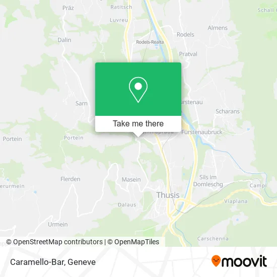 Caramello-Bar plan