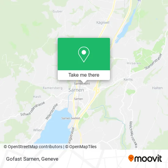 Gofast Sarnen map