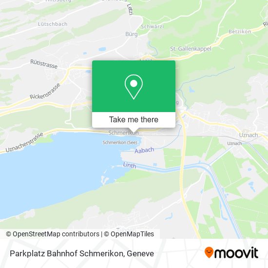 Parkplatz Bahnhof Schmerikon map