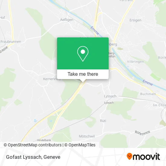 Gofast Lyssach map
