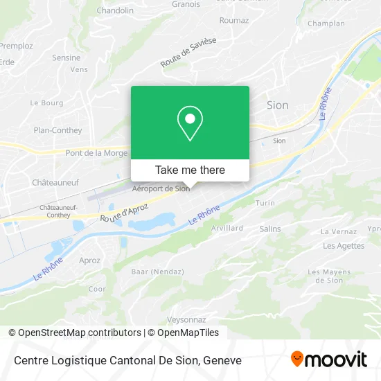 Centre Logistique Cantonal De Sion map