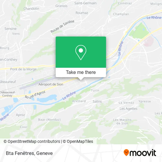 Bta Fenêtres map