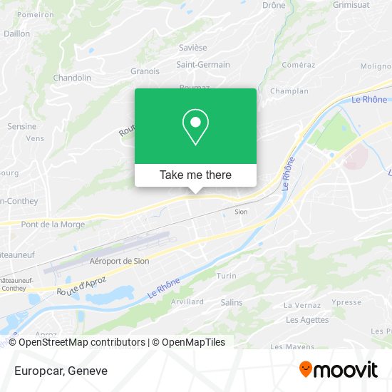 Europcar map